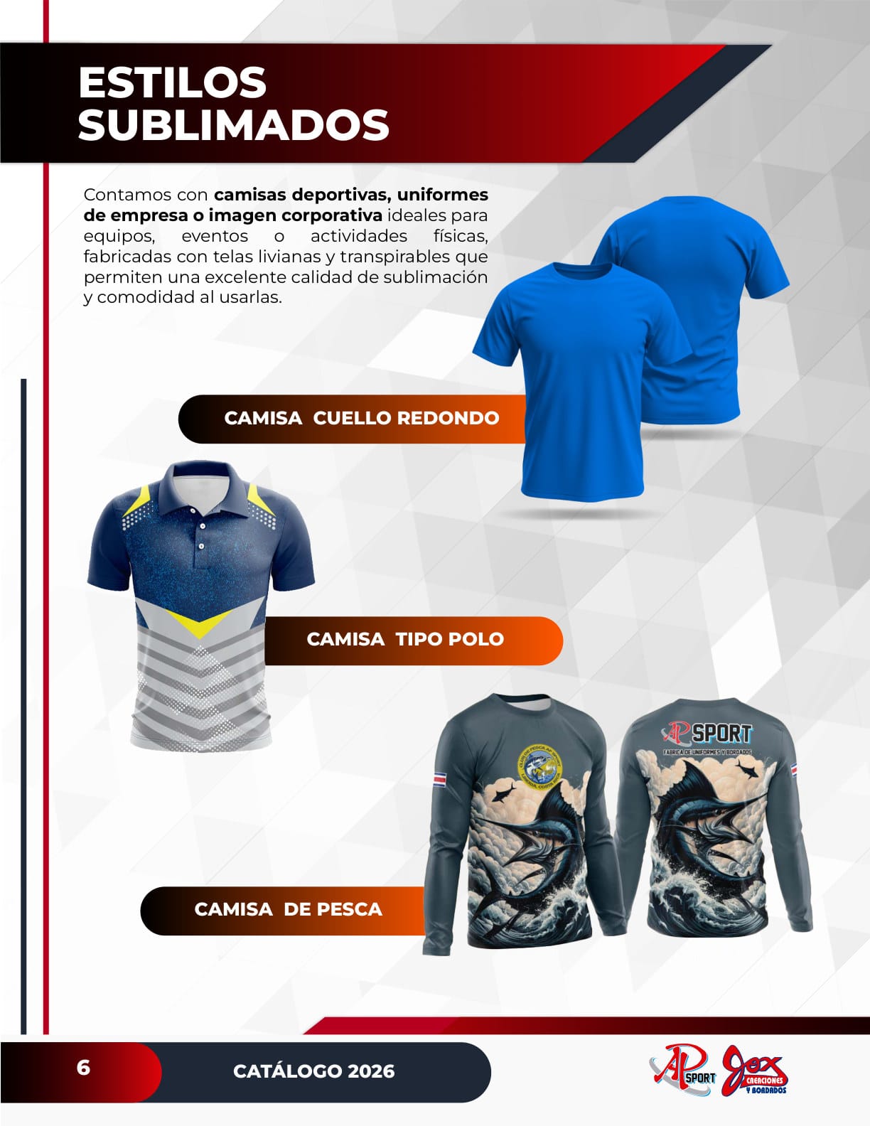 Polo corporativo bordado — catálogo pág. 6
