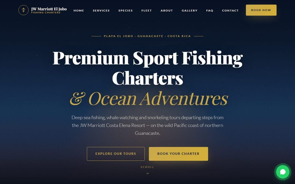 Captura del sitio JW Marriott El Jobo Fishing